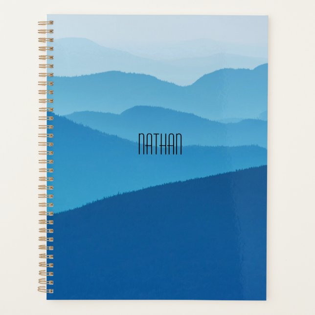 Blue Mountains Personalized   Planner (Front)