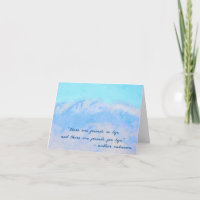 Blue Mountains Watercolor Friends for Life Blank