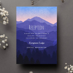 Blue Mountains Wedding Reception Enclosure Card