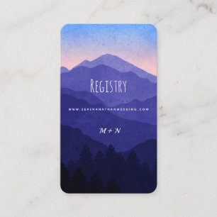 Blue Mountains Wedding Registry Enclosure Card