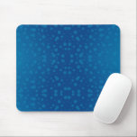 Blue mouse pad with white polka dots on a light<br><div class="desc">Blue mouse pad with white polka dots on a light wood background. The top image shows the pad alone; the bottom includes a white mouse beside it. Vibrant and modern design.</div>