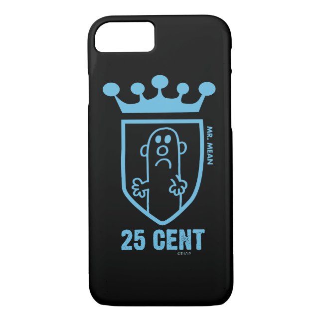 Blue Mr. Mean Crest & Crown Case-Mate iPhone Case (Back)