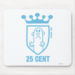Blue Mr. Mean Crest & Crown Mouse Pad