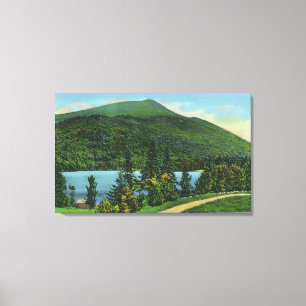 Blue Mt Lake View of the Mountain Canvas Print