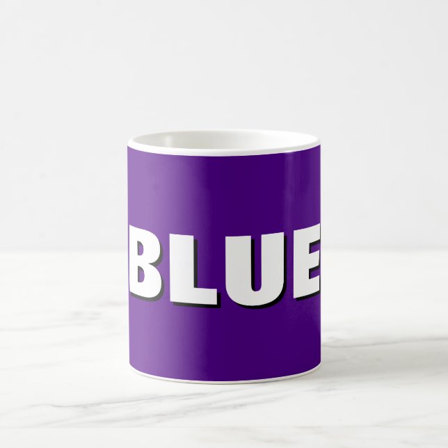 BLUE Mug – Calm, Cool & Caffeinated  (Centre)