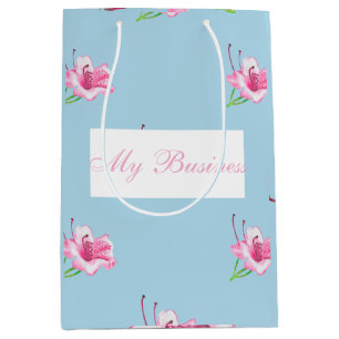 Blue mug with pink Lilly's Medium Gift Bag