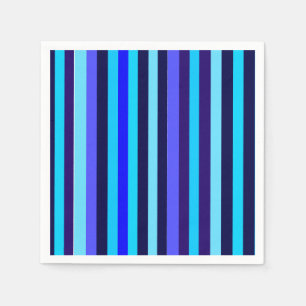 Blue Multi Tone Stripes  Napkin
