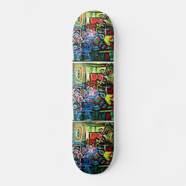 BLUE MUSCLE SKATEBOARD (Front)