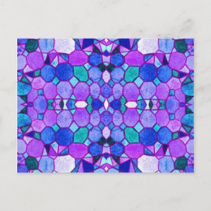 Blue Museum Crystals Postcard