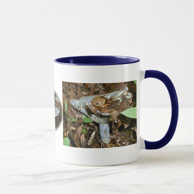 Blue Mushrooms Mug (Right)