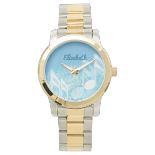 Blue Music Personalized Watch