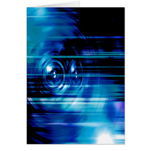 Blue music speakers