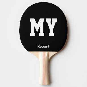 Blue My Name Personalized Ping Pong Paddle