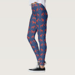 Blue n Red Dala Horse with Heart Folk Art Pattern Leggings<br><div class="desc">These fun blue leggings feature a pattern of a Swedish Dala horse pair and heart in folk art style. Great for celebrating the Christmas holiday in Swedish style or as an every day nod to heritage, pair these pants with a chunky, oversized fair isle sweater for a cozy and stylish...</div>
