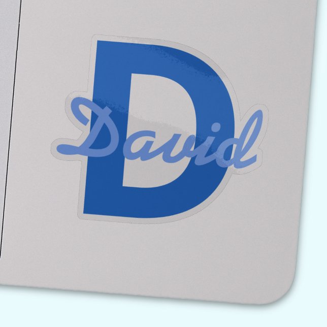 Blue Name & Monogram (Creator Uploaded)