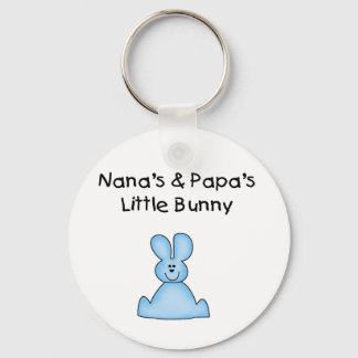 Blue Nana's and Papa's Little Bunny Keychain