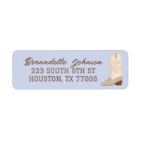 Blue Nash Bash Cowgirl Boot Bachelorette Party Lab