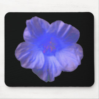 Blue Nasturtium Flower Mousepad