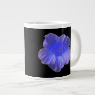 Blue Nasturtium Flower Mug