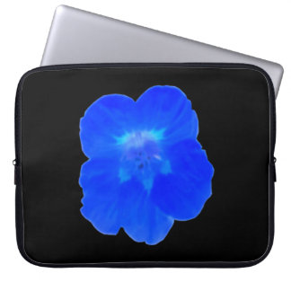 Blue Nasturtium Laptop Bag