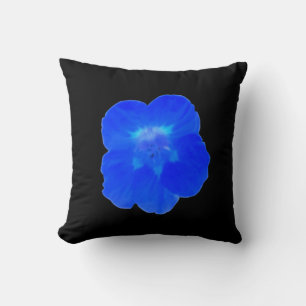 Blue Nasturtium Pillow
