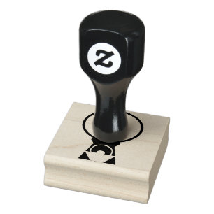 Blue Nativity Mother Mary and Baby Jesus Rubber Stamp