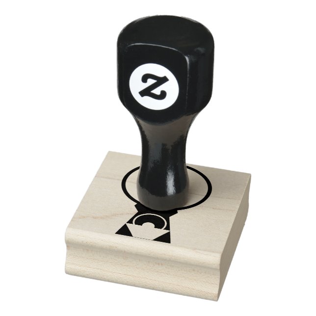 Blue Nativity Mother Mary and Baby Jesus Rubber Stamp (Stamp)