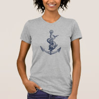 Blue Nautical Anchor & Mythological beast 1