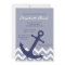 Blue Nautical Anchor on Chevron Ocean Baby Shower