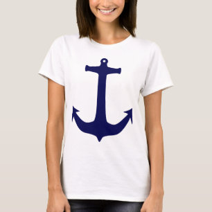 Blue Nautical anchor pattern T-Shirt