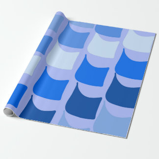 Blue Nautical Themed Flag Design  Wrapping Paper