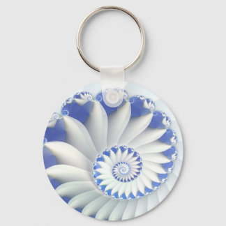 Blue Nautilus Keychain