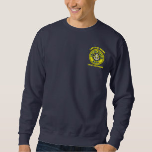 Blue navy Anchor nautical captain boat summer  Sweatshirt