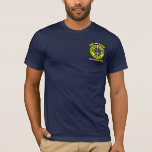Blue navy Anchor nautical captain boat summer  T-Shirt