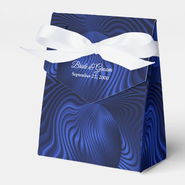 Blue Navy Decorative Favour Box (Front Side)