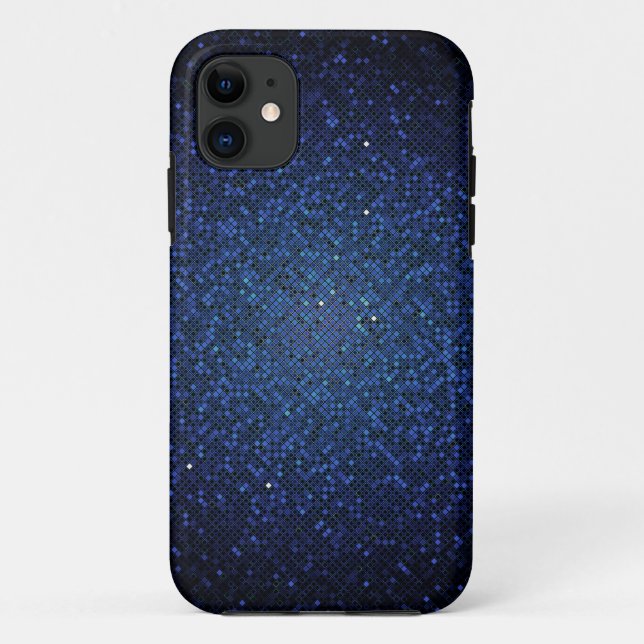 Blue Navy Glitter Sequin iPhone 5 Mate Tough™ Case (Back)