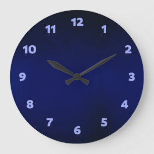 Blue navy  large clock
