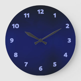 Blue navy  large clock