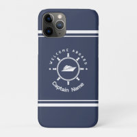 Blue Navy Nautical Anchor yacht club boat marina