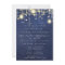 Blue Navy Rustic Gold Lights Jar Bridal Shower