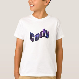 Blue Nebula Cody Name, T-Shirt