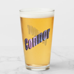 Blue Nebula Connor Name, Glass
