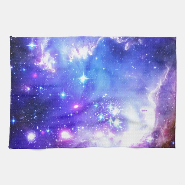 Blue Nebula Kitchen Towel (Horizontal)
