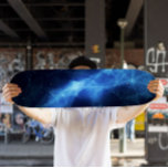 Blue Nebula Skateboard | Cosmic Galaxy Skateboard<br><div class="desc">Take your skating to interstellar heights with the Blue Nebula Skateboard Deck. Featuring a breathtaking deep-space design with swirling blue nebula clouds and celestial details, this deck is perfect for skaters who love the mystery and beauty of the universe. Built for performance and durability, it’s ideal for tricks, cruising, or...</div>