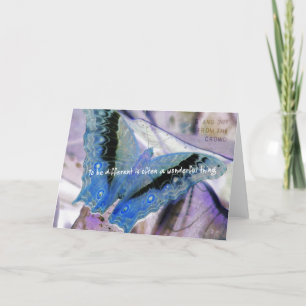 BLUE NEGATIVE Greeting Card