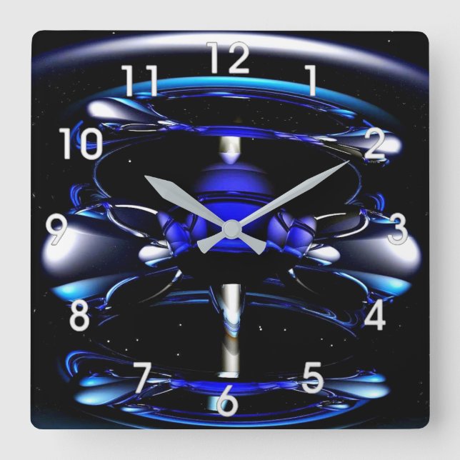 blue neon clock (Front)