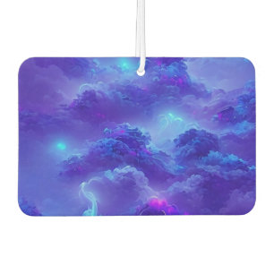 Blue neon lightning sky effect air freshener