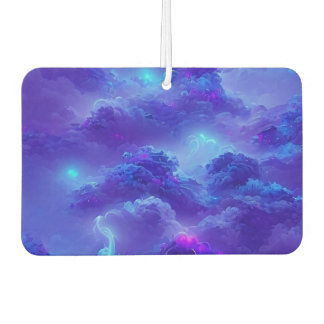 Blue neon lightning sky effect air freshener