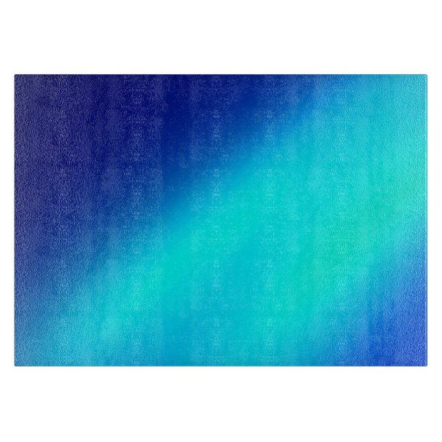 Blue Neon Ombre Cutting Board (Front)