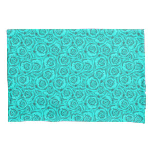 blue neon  pillowcase
